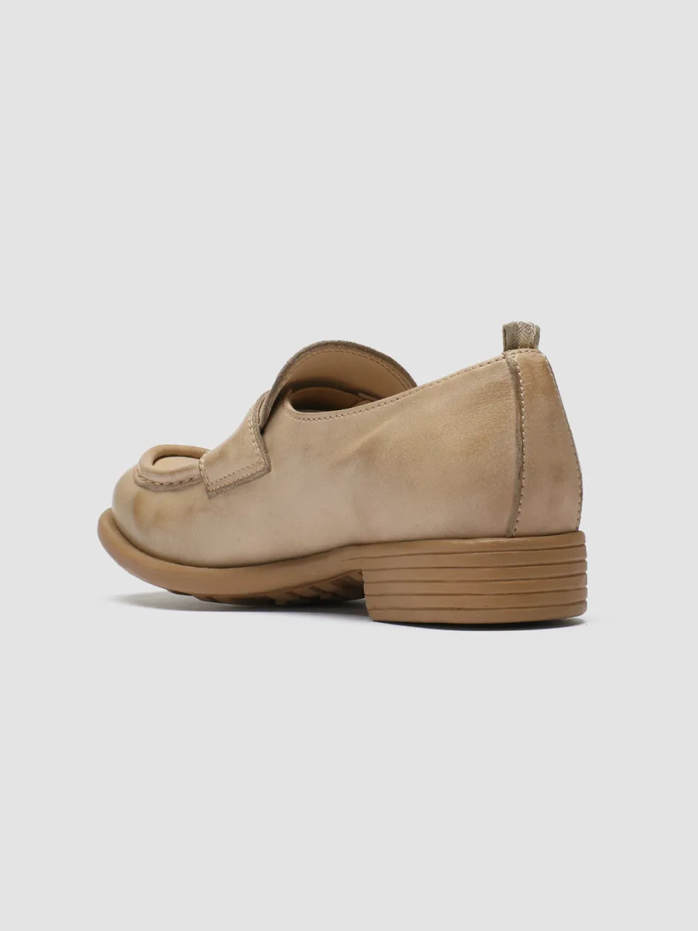 Best Sale Officine Creative CALIXTE 020 - Leather Penny Loafers TAUPE