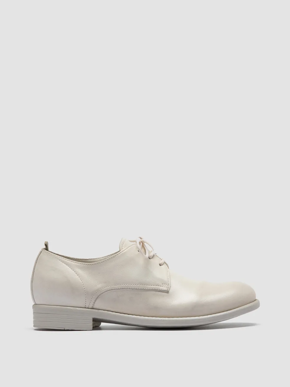 Store Officine Creative CALIXTE 064 - White Leather Derby Shoes VAPORE