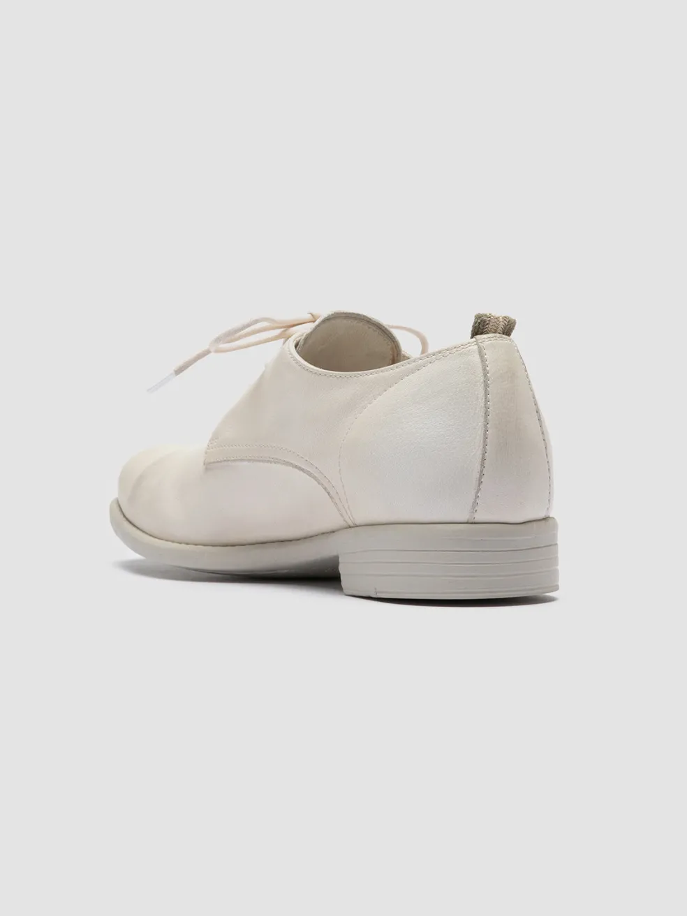 Store Officine Creative CALIXTE 064 - White Leather Derby Shoes VAPORE