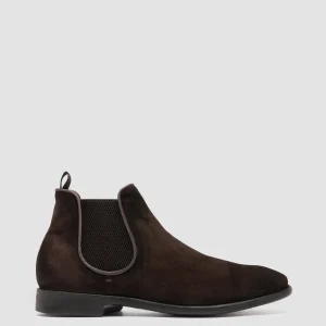 Cheap Officine Creative CETON 647 - Brown Suede Chelsea Boots CHOCOLATE