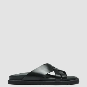 Discount Officine Creative CHARRAT 003 - Leather Sandals BLACK