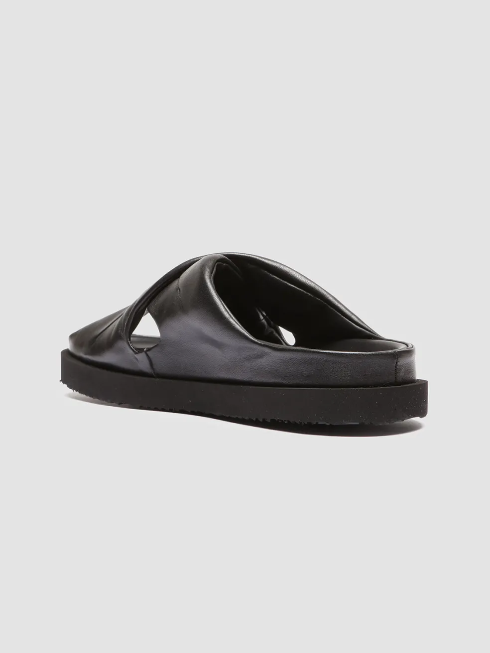 Fashion Officine Creative CHORA 004 - Leather Slide Sandals BLACK