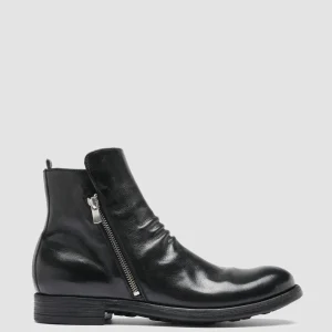 Clearance Officine Creative CHRONICLE 042 - Leather Ankle Boots BLACK