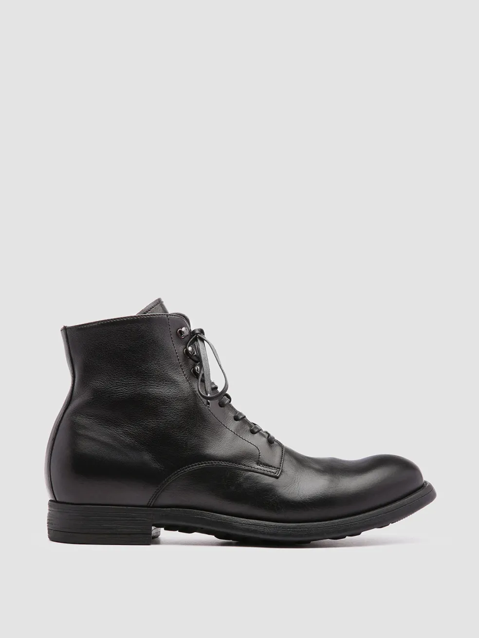 Shop Officine Creative CHRONICLE 004 - Leather Ankle Boots BLACK