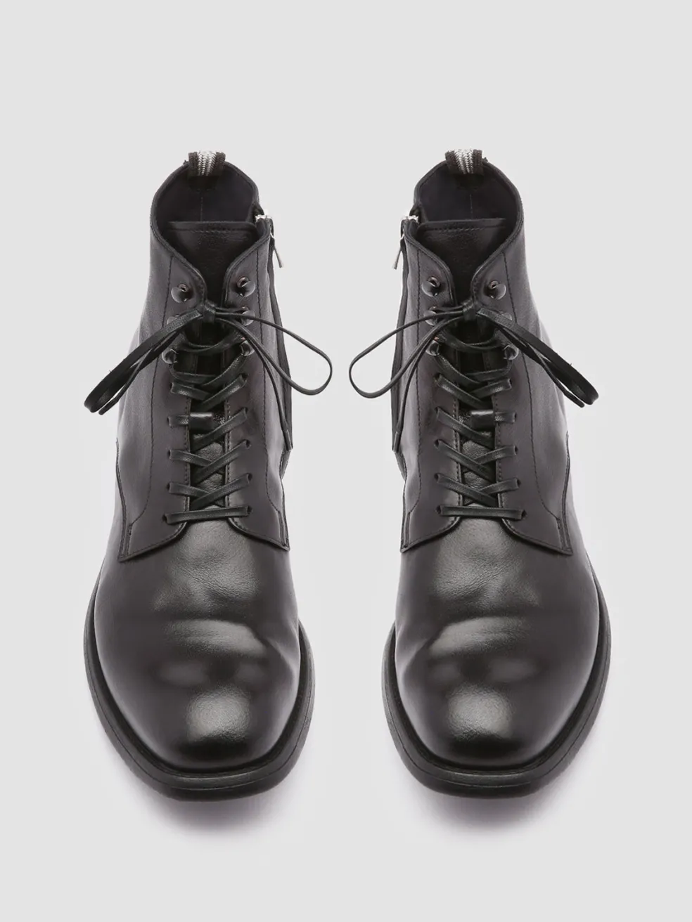 Shop Officine Creative CHRONICLE 004 - Leather Ankle Boots BLACK