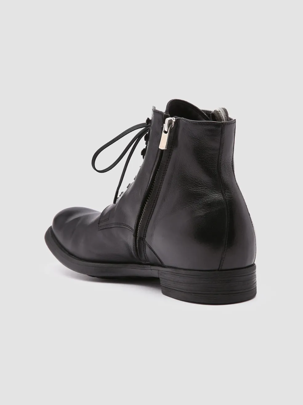Shop Officine Creative CHRONICLE 004 - Leather Ankle Boots BLACK