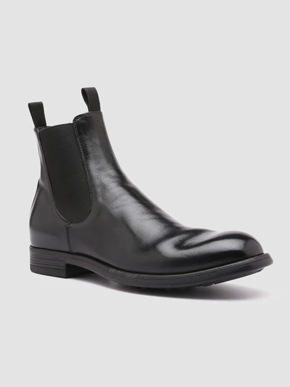 Best Sale Officine Creative CHRONICLE 002 - Leather Chelsea Boots BLACK