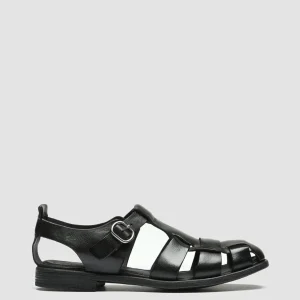 Cheap Officine Creative CHRONICLE 145 - Leather Sandals BLACK