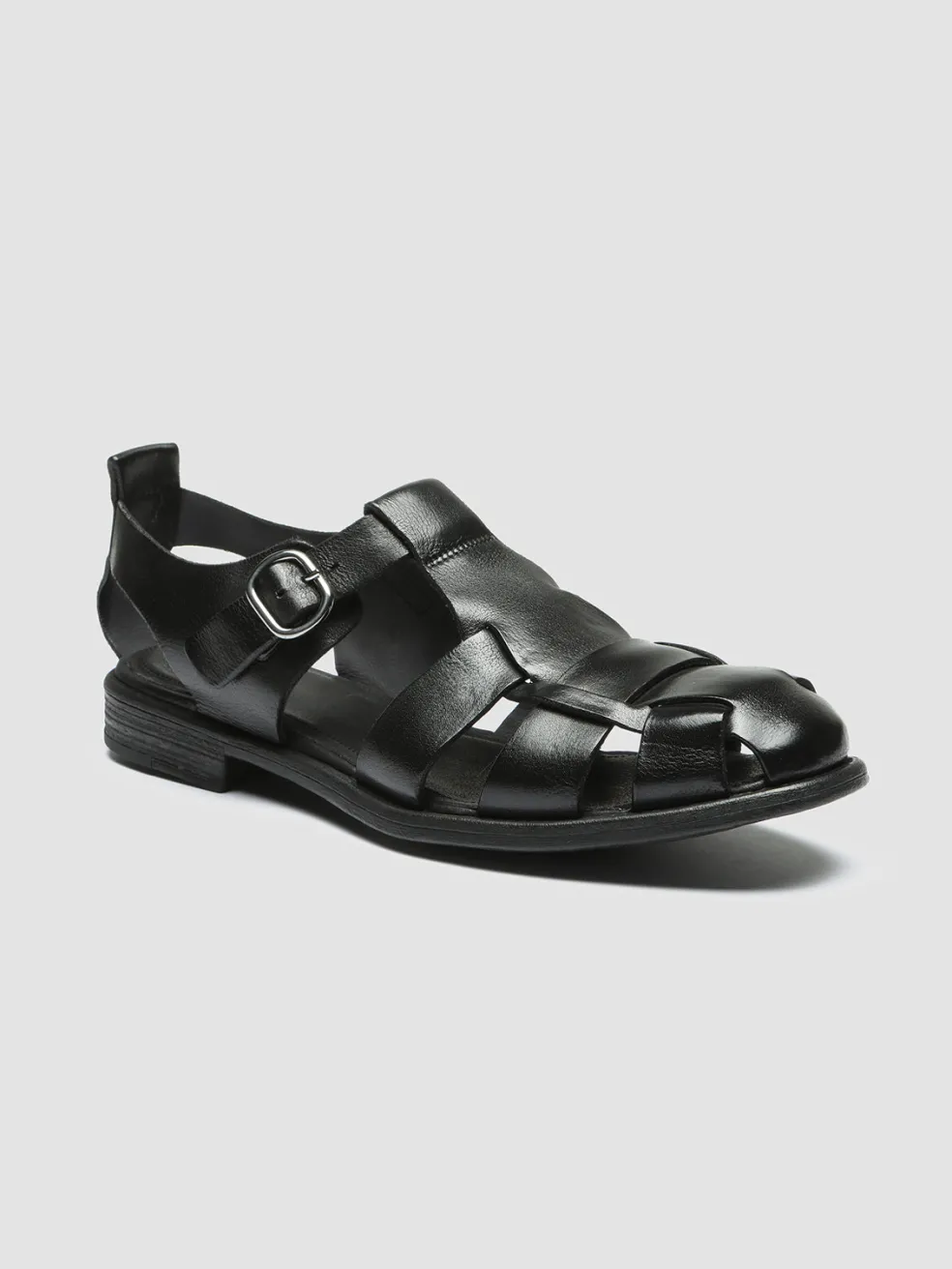 Cheap Officine Creative CHRONICLE 145 - Leather Sandals BLACK