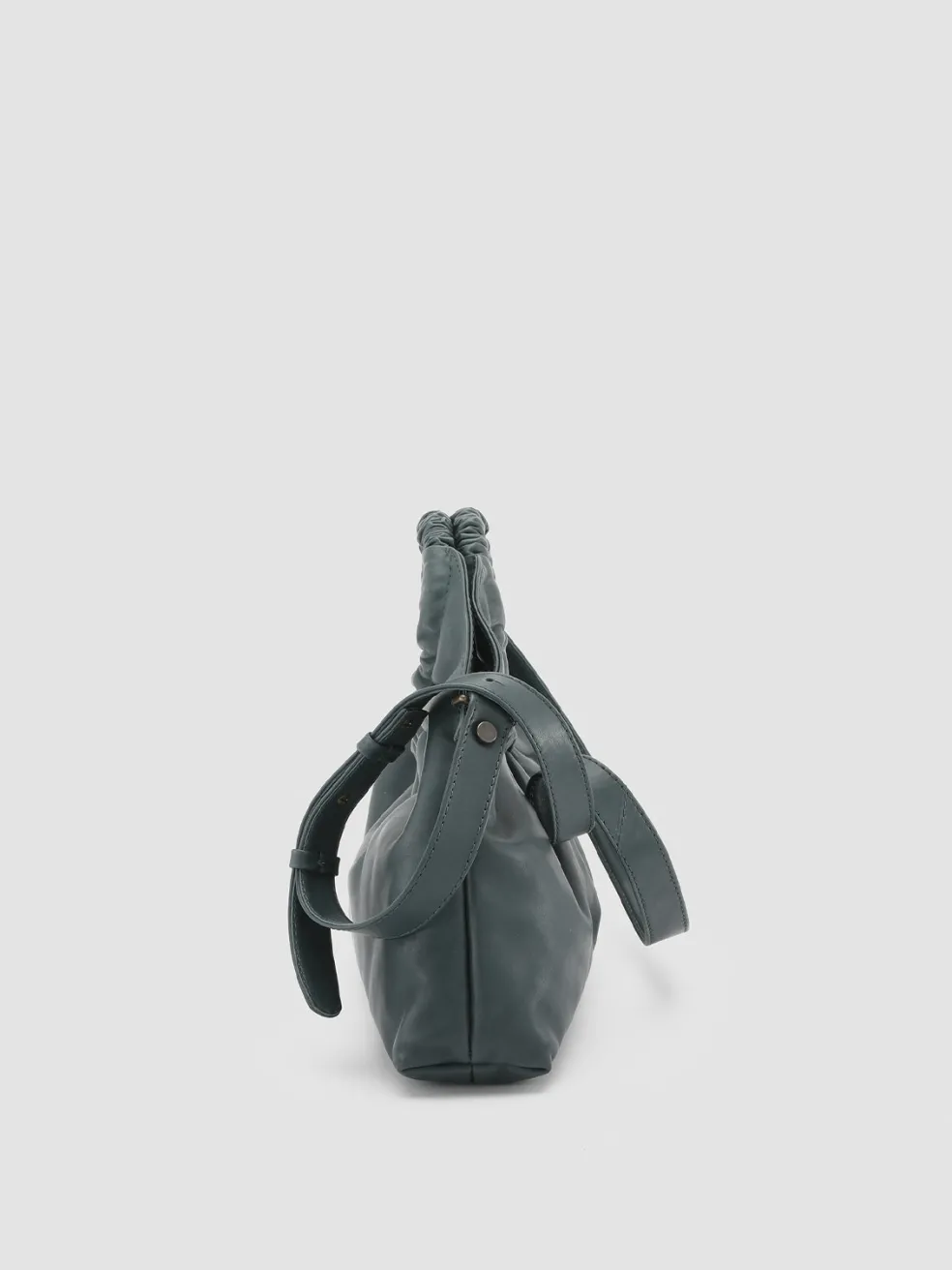 Fashion Officine Creative CIRCLE 14 - Leather Clutch Bag GREEN