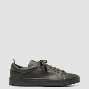 Best Officine Creative CORE 001 - Green Leather Sneakers MILITARE
