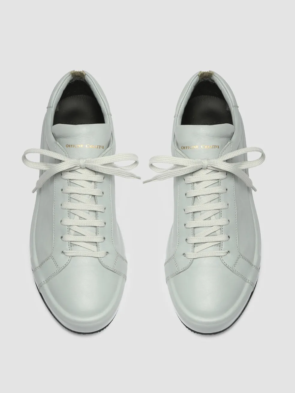 Clearance Officine Creative CORE 001 - Grey Leather Sneakers ICEBERG