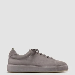 Outlet Officine Creative COVERED 001 - Grey Suede Low Top Sneakers PIOMBO