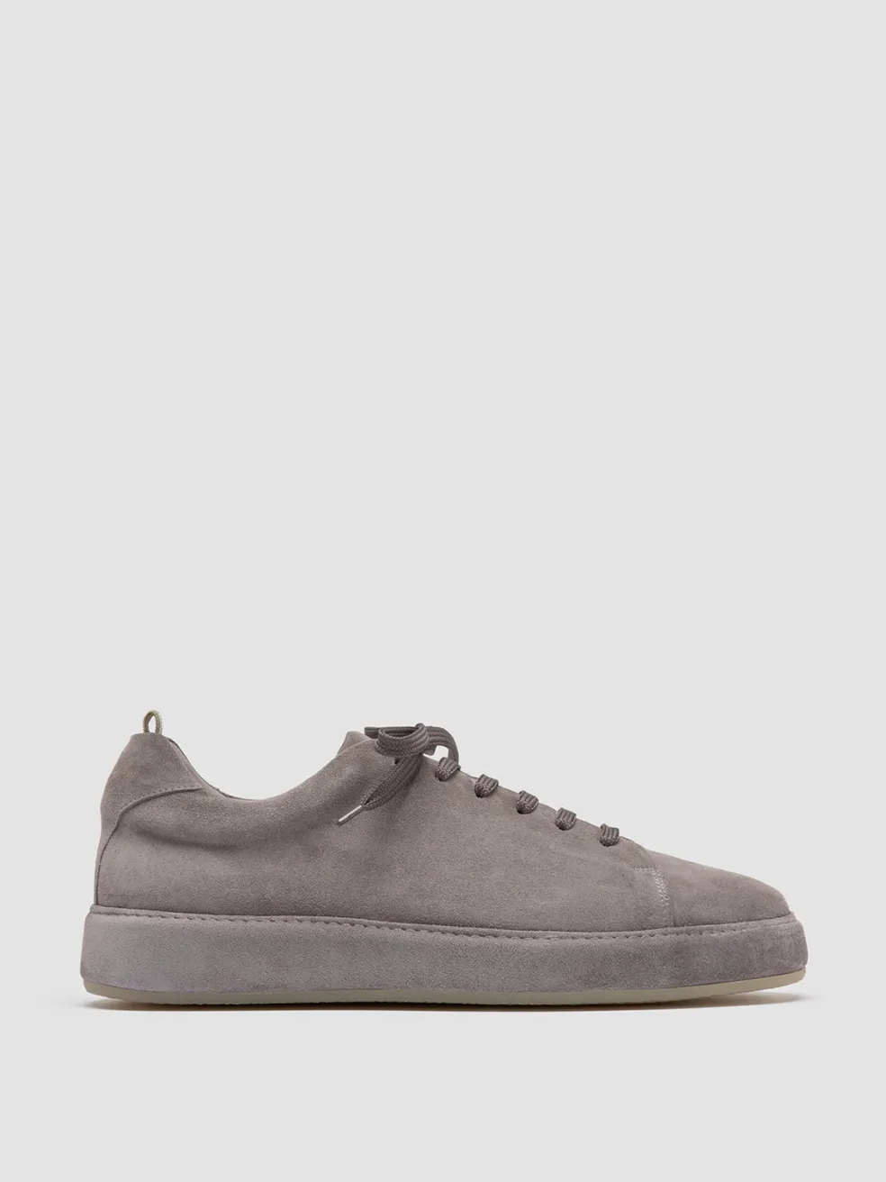 Outlet Officine Creative COVERED 001 - Grey Suede Low Top Sneakers PIOMBO