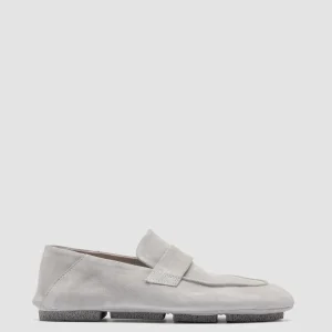 Best Officine Creative C-SIDE 101 - Grey Suede Loafers LIGHT GREY