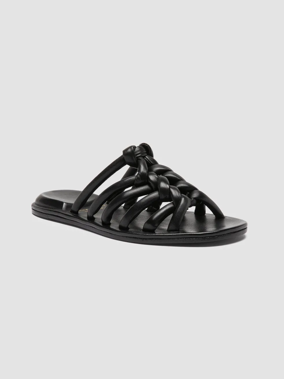 Outlet Officine Creative CYBILLE 016 - Leather Slide Sandals BLACK