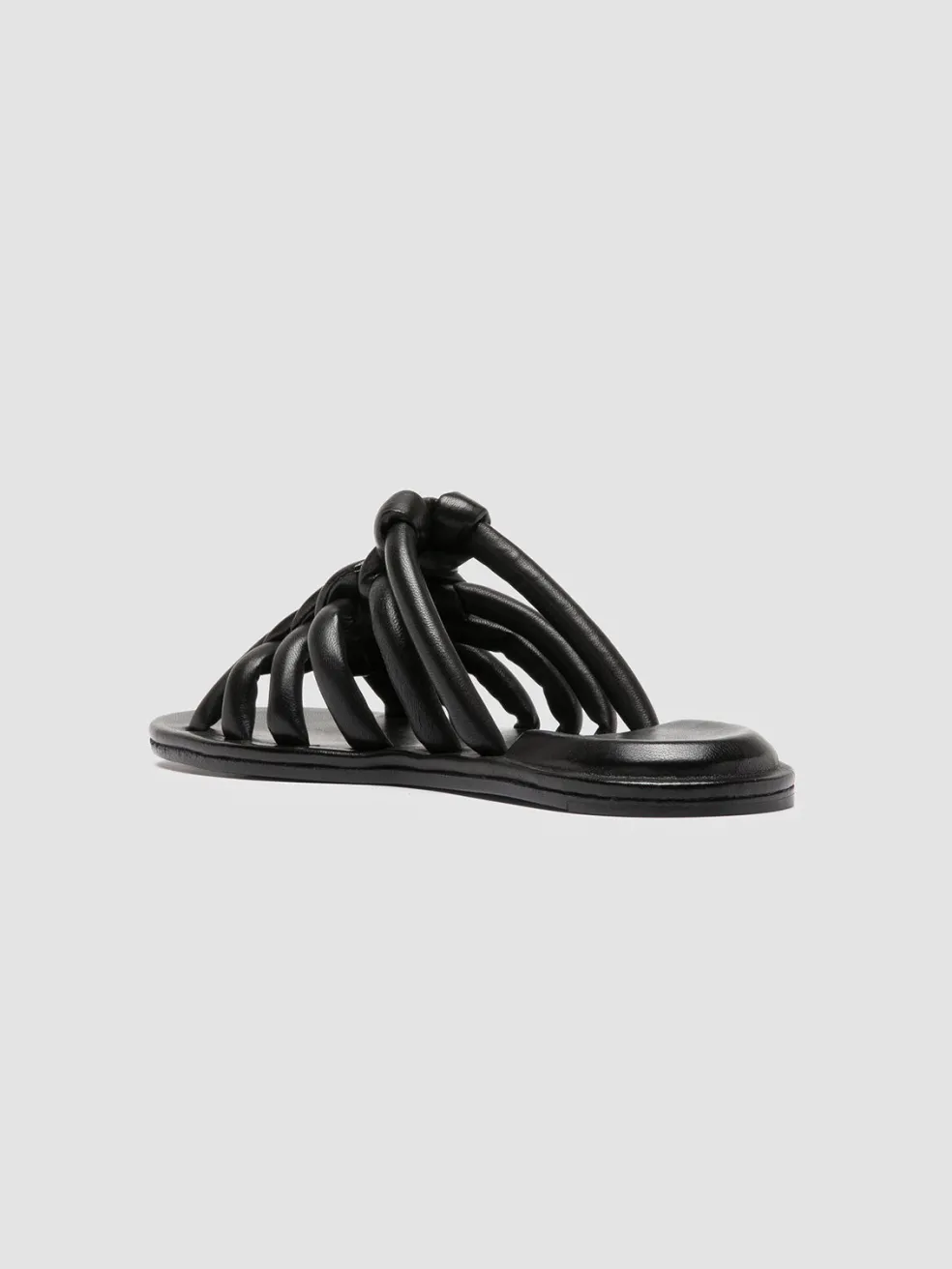 Outlet Officine Creative CYBILLE 016 - Leather Slide Sandals BLACK
