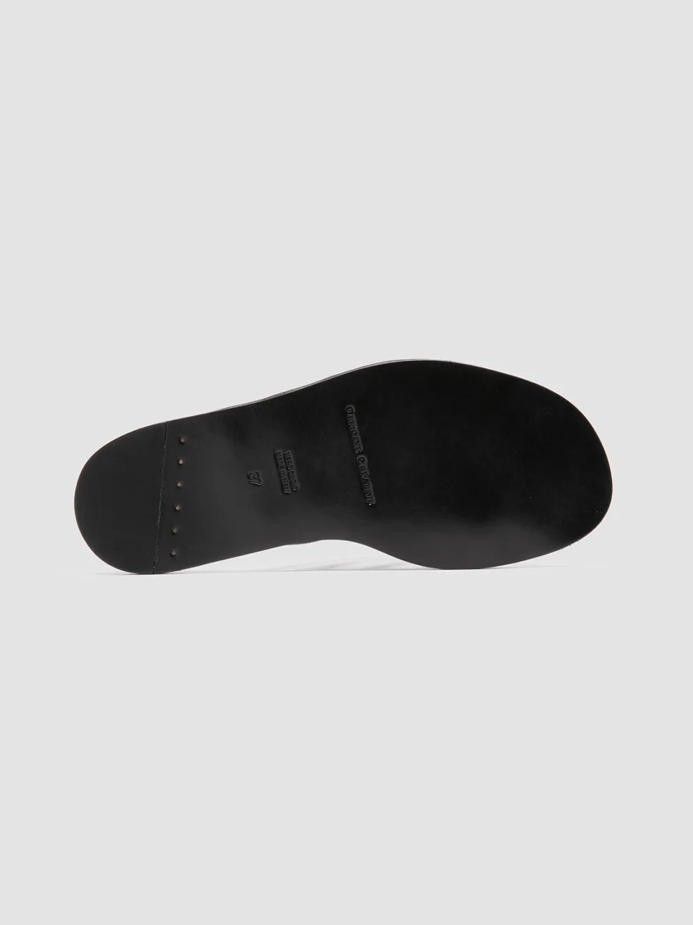 Outlet Officine Creative CYBILLE 016 - Leather Slide Sandals BLACK