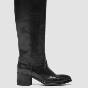 Clearance Officine Creative DENNER 116 - Leather Zip Boots BLACK