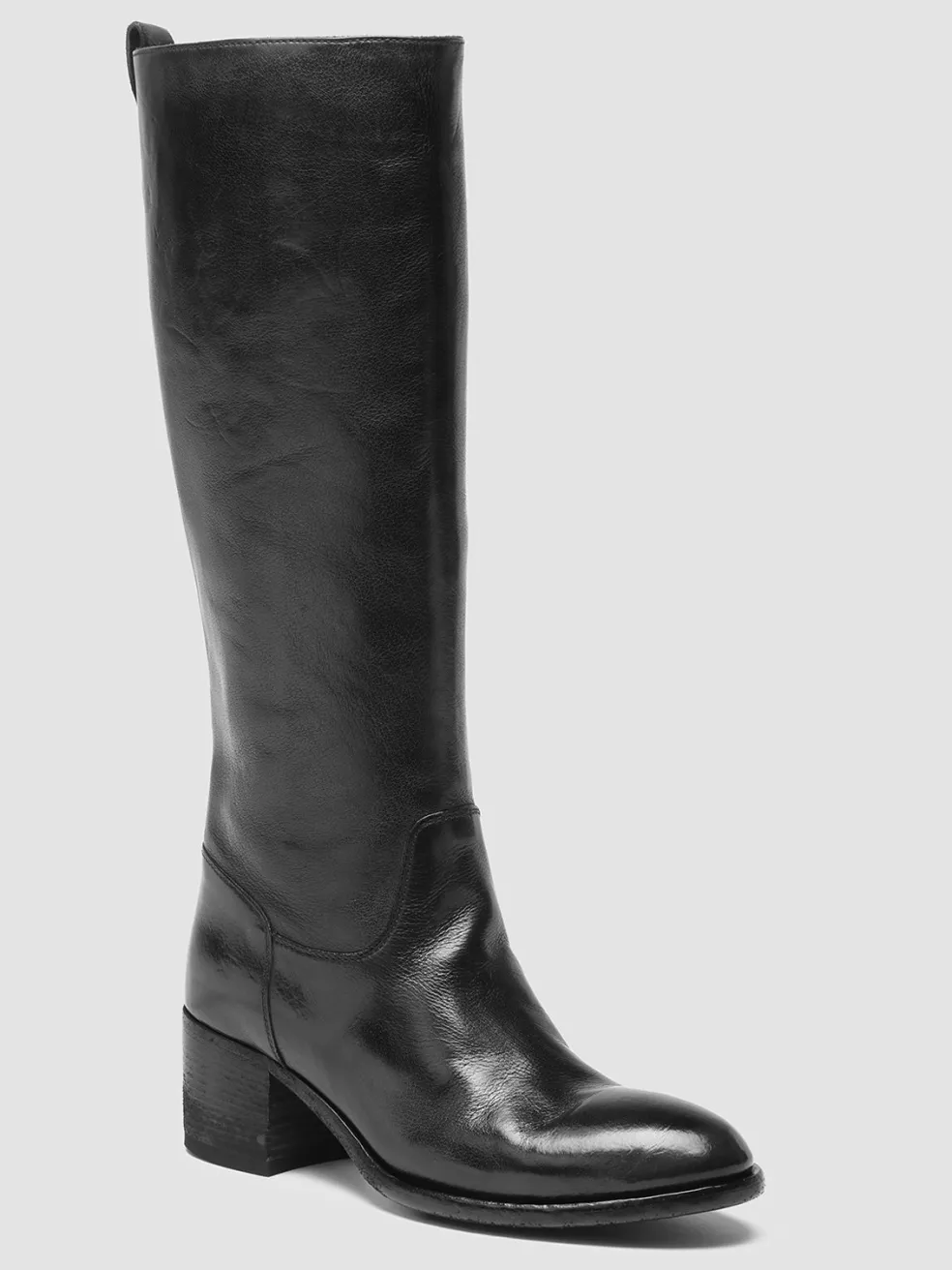 Clearance Officine Creative DENNER 116 - Leather Zip Boots BLACK