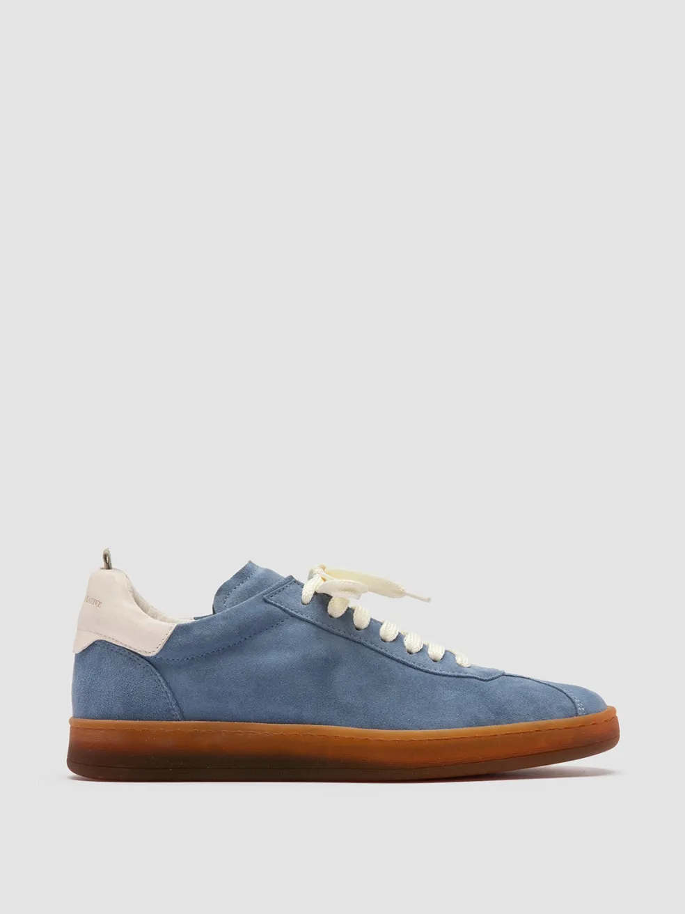Cheap Officine Creative DESTINY 101 - Blue Leather And Suede Low Top Sneakers INDIGO