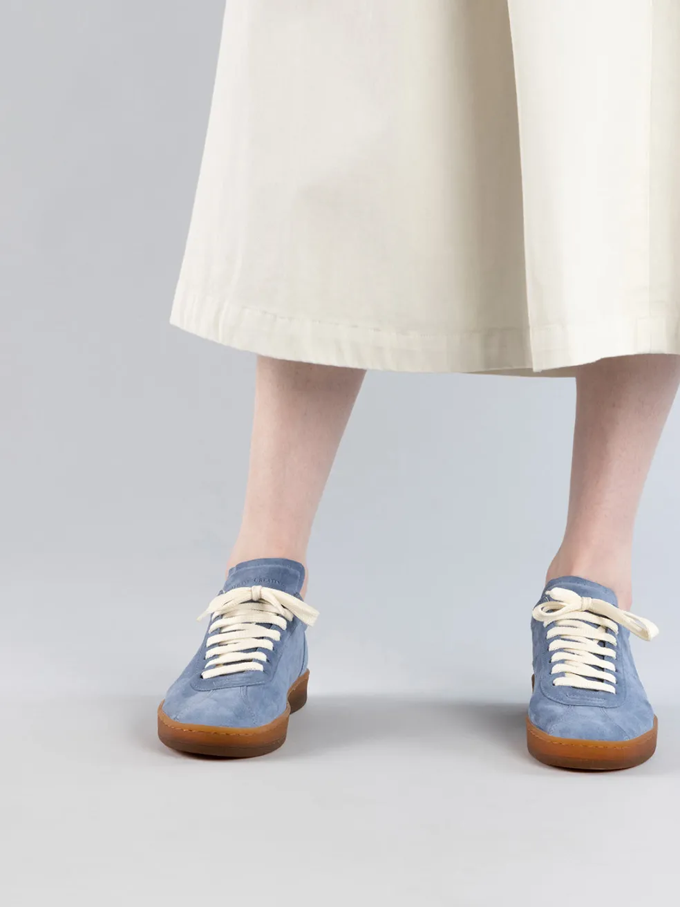 Cheap Officine Creative DESTINY 101 - Blue Leather And Suede Low Top Sneakers INDIGO