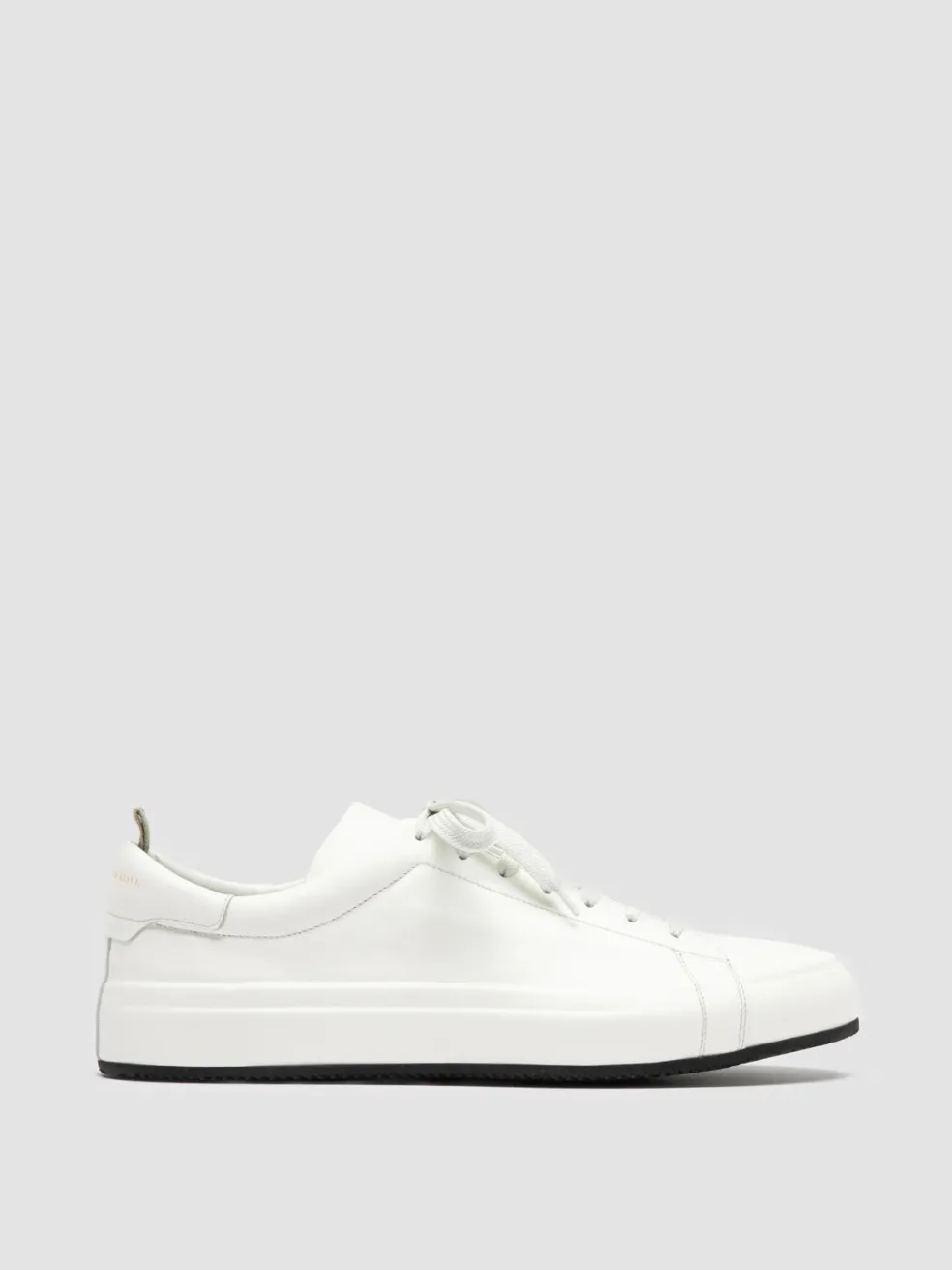 Cheap Officine Creative EASY 001 - White Leather Low Top Sneakers BURRO
