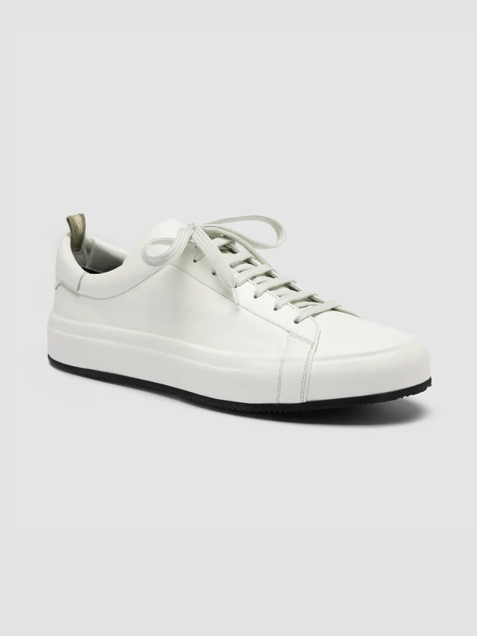 Cheap Officine Creative EASY 001 - White Leather Low Top Sneakers BURRO