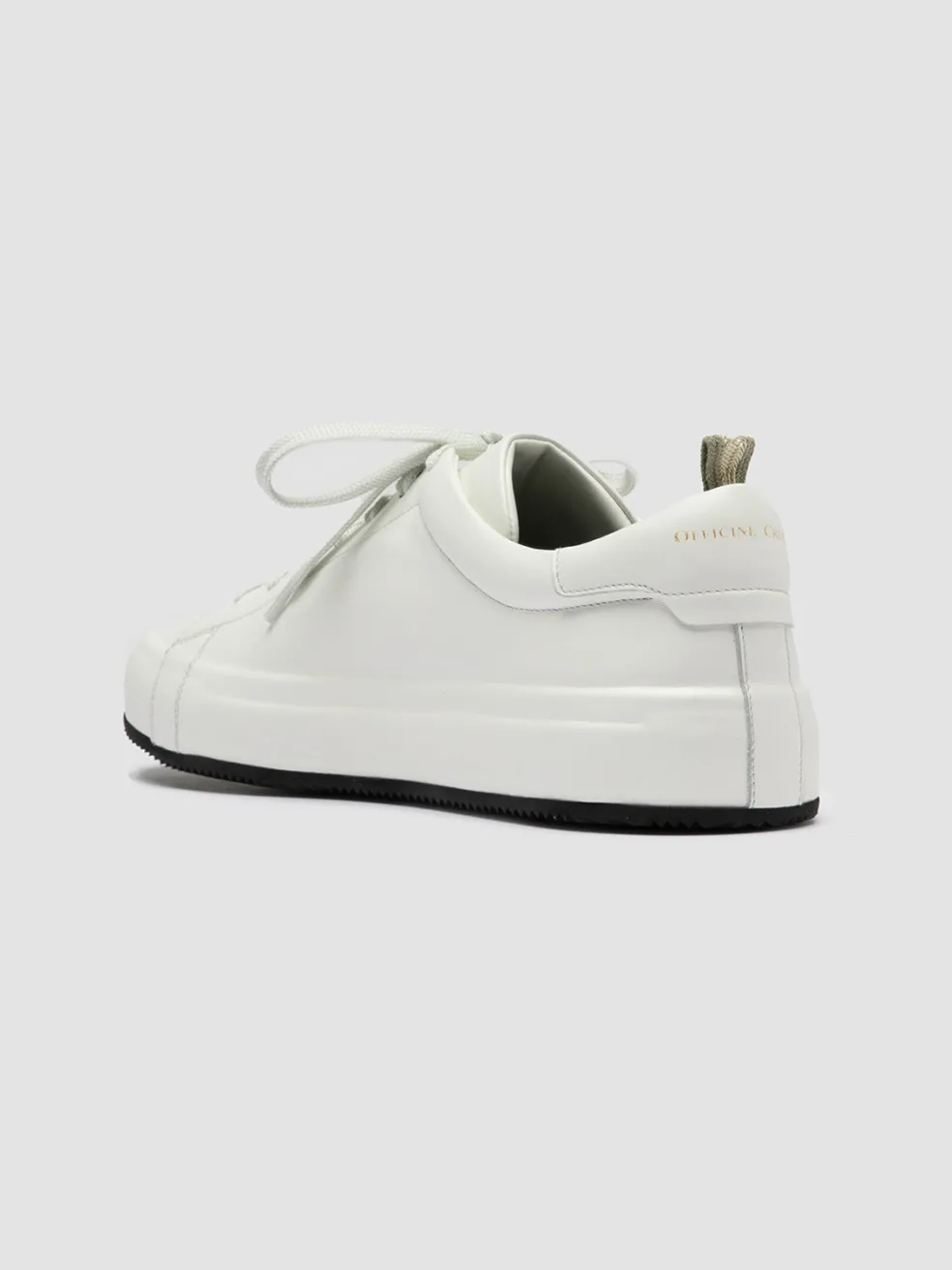 Cheap Officine Creative EASY 001 - White Leather Low Top Sneakers BURRO