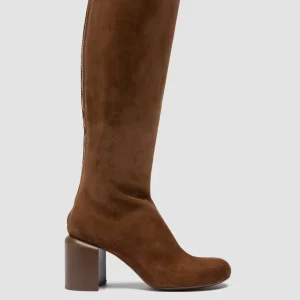 Cheap Officine Creative ELINOR 006 - Brown Suede Zipped Boots CASTAGNO                                          