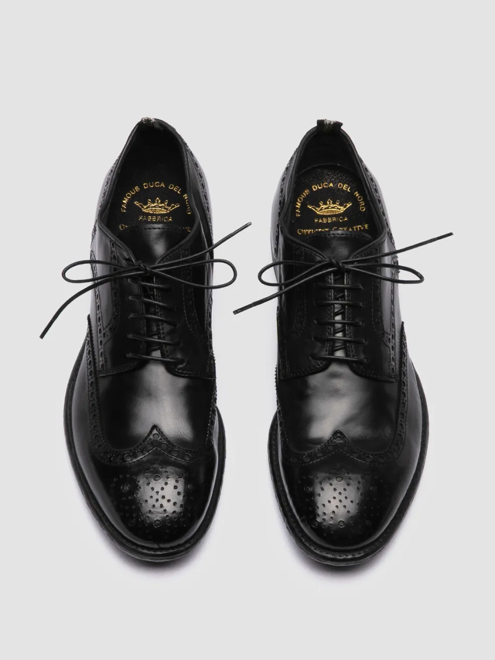 Fashion Officine Creative EMORY 015 - Leather Derby Shoes BLACK