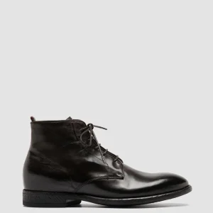 Sale Officine Creative EMORY 023 - Brown Leather Ankle Boots EBANO