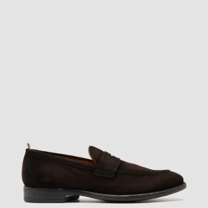 Sale Officine Creative EMORY 024 - Brown Suede Loafers CHOCOLATE