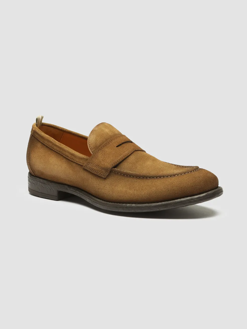 Clearance Officine Creative EMORY 024 - Brown Suede Loafers CIGAR