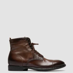 New Officine Creative EMORY CAOU 014 - Light Brown Leather Boots CIGAR