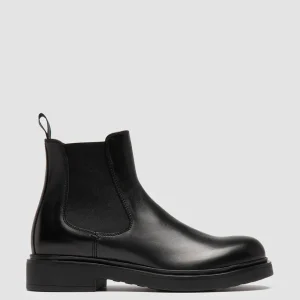 Store Officine Creative ENGINEER 107 - Black Leather Chelsea Boots NERO                                              