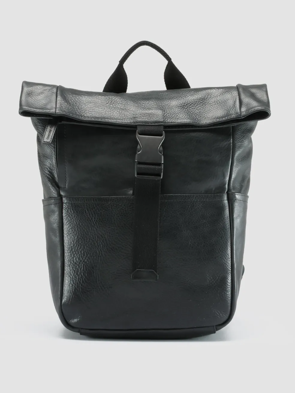 Sale Officine Creative EQUIPAGE 001 - Black Leather Backpack NERO
