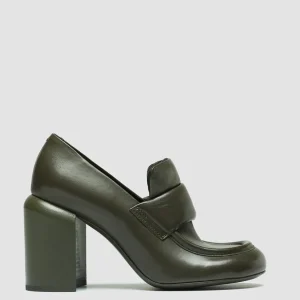 Best Sale Officine Creative ESTHER 018 - Leather Penny Loafers GREEN