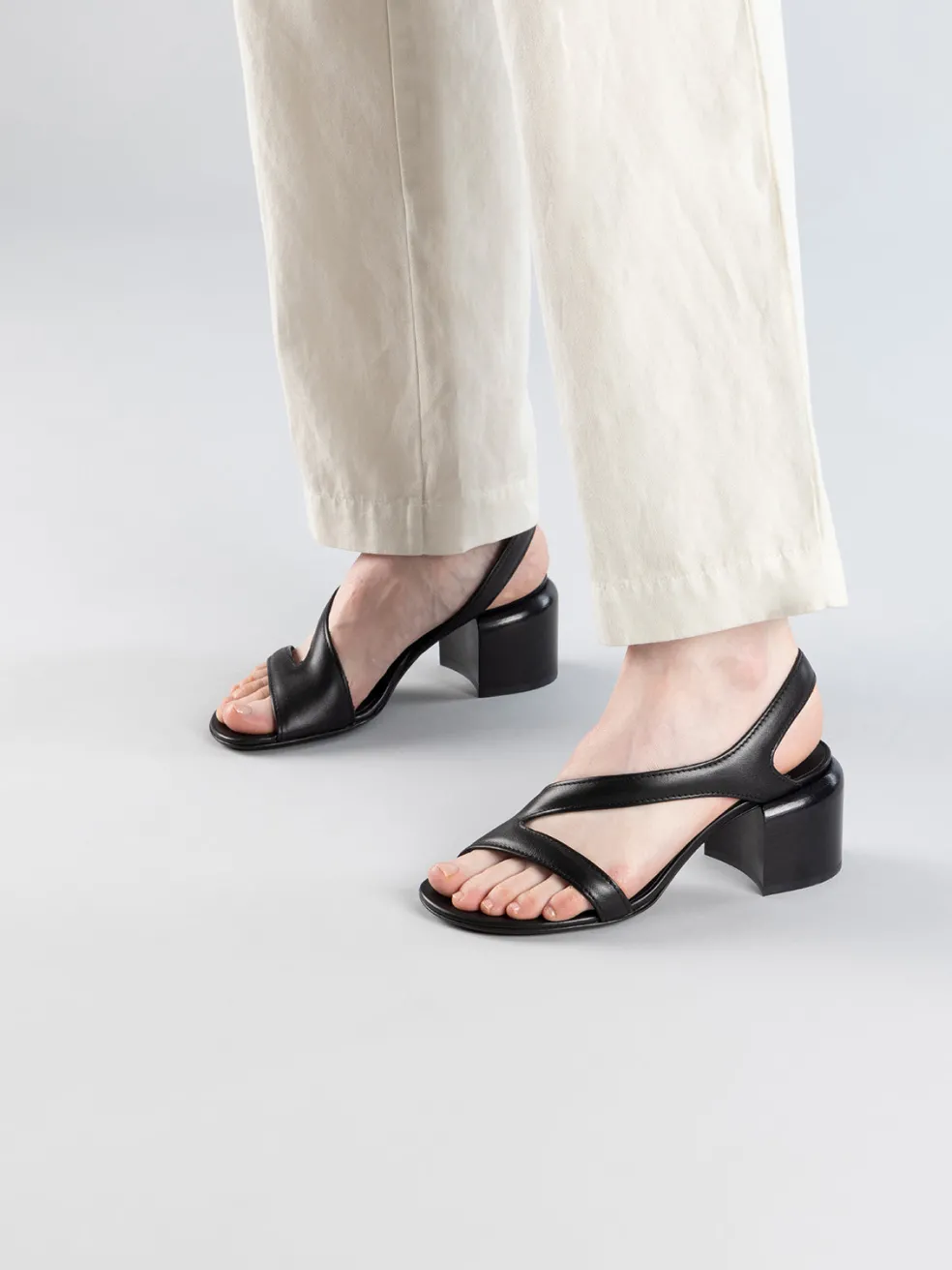 Store Officine Creative ETHEL 023 - Leather Sandals BLACK