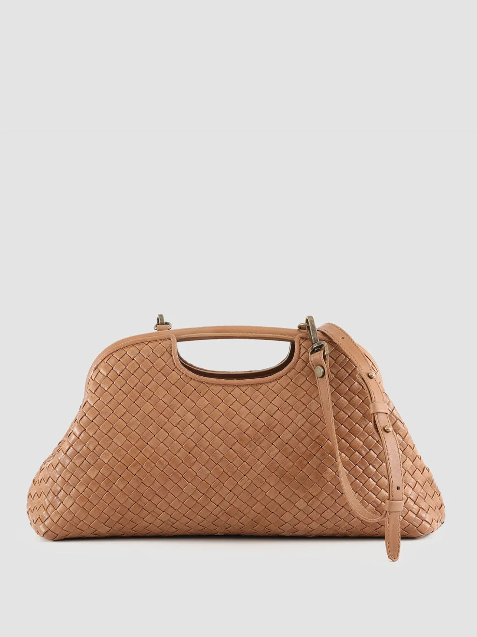 Cheap Officine Creative HELEN 08 - Leather Clutch Bag BROWN