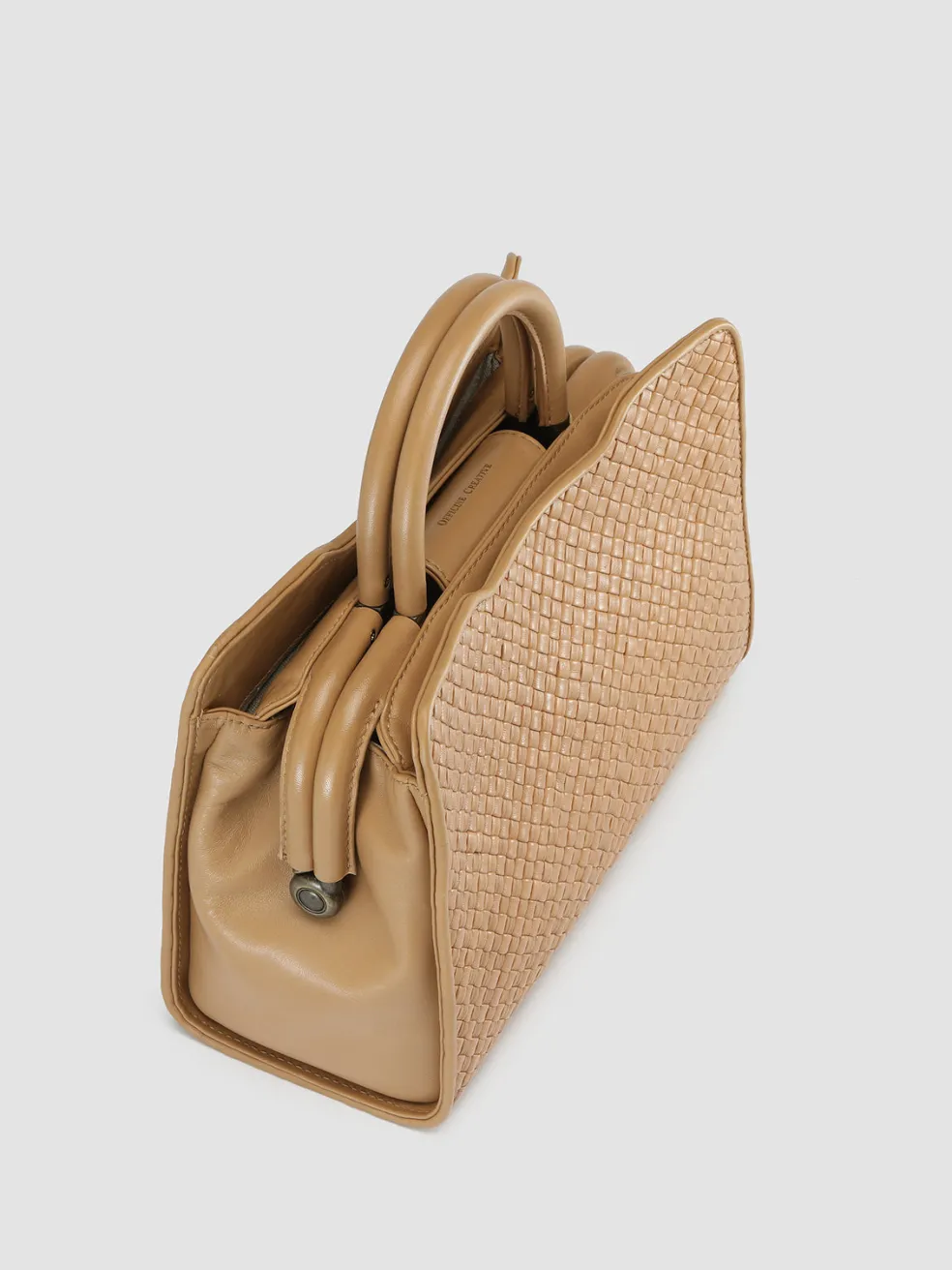 Cheap Officine Creative HELEN 025 - Woven Leather Hand Bag BROWN