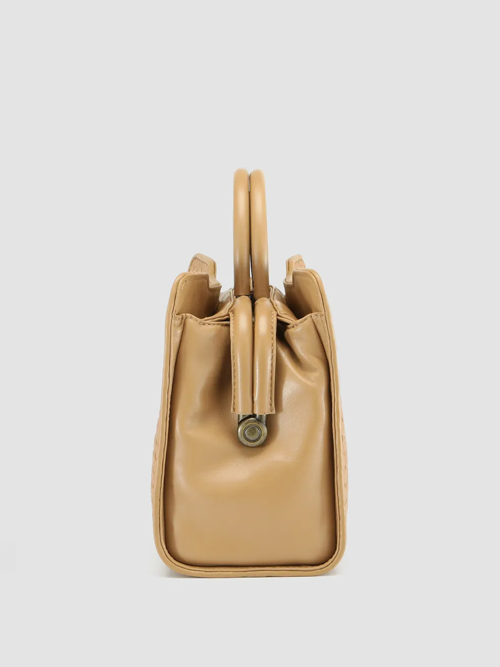 Cheap Officine Creative HELEN 025 - Woven Leather Hand Bag BROWN