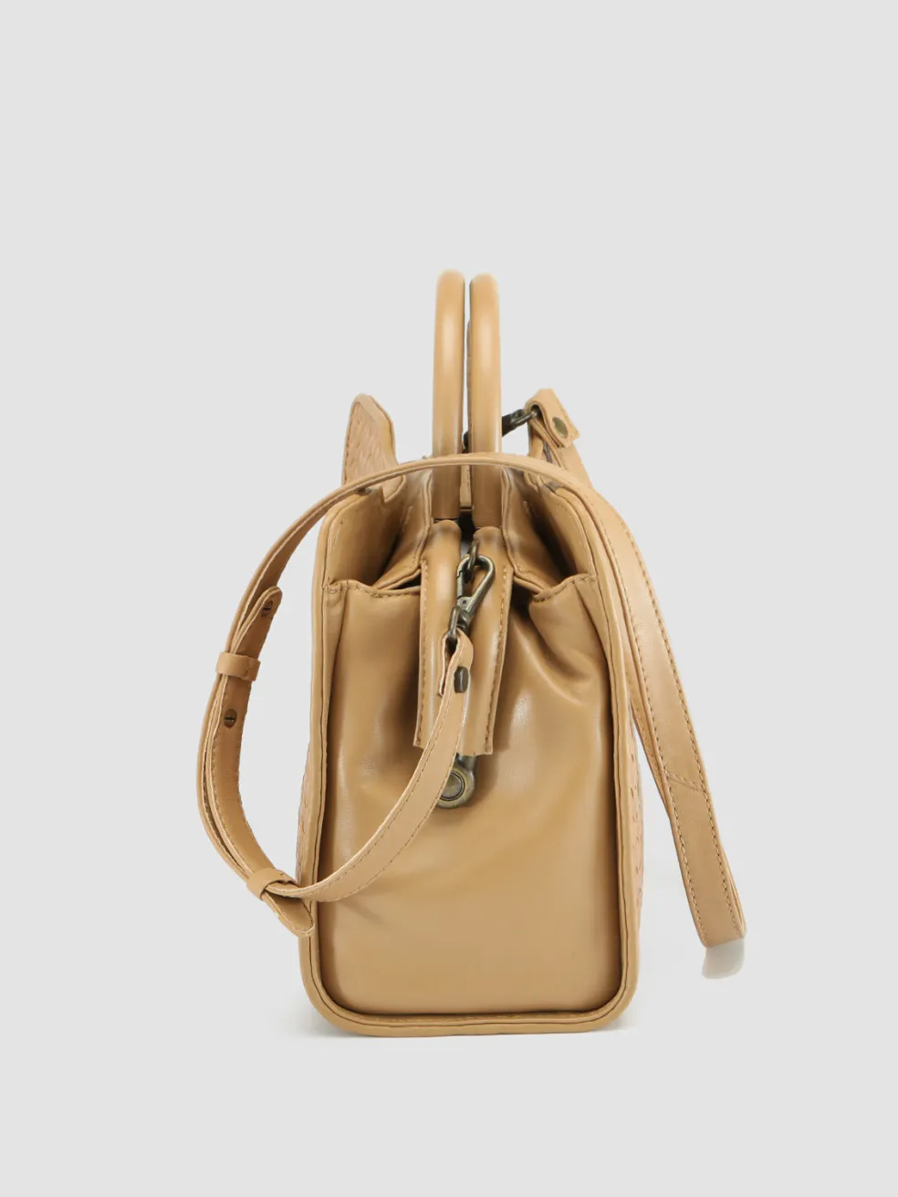 Cheap Officine Creative HELEN 025 - Woven Leather Hand Bag BROWN