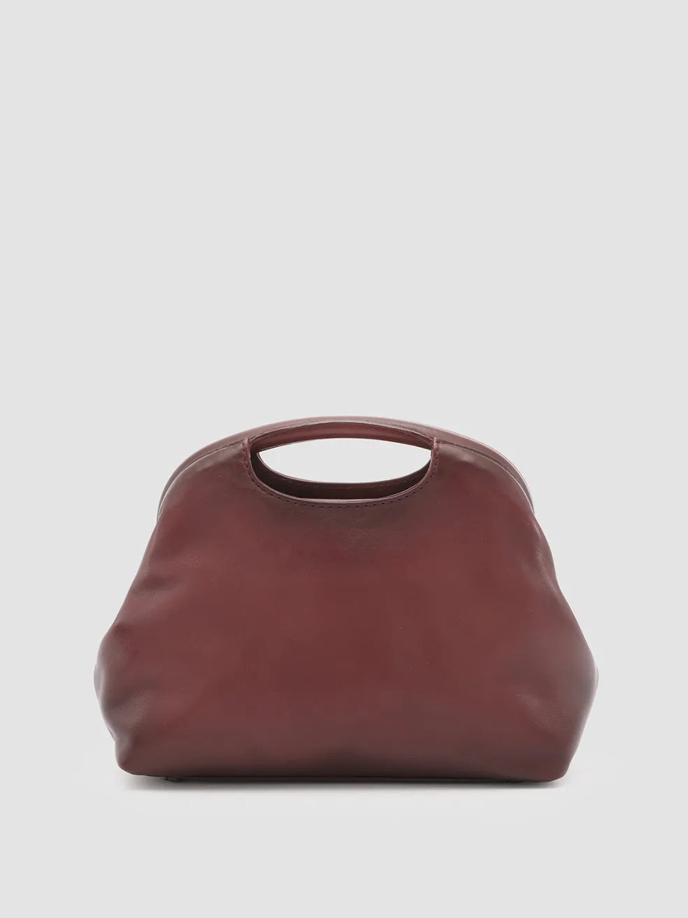 Shop Officine Creative HELEN 15 - Leather Clutch Bag BURGUNDY