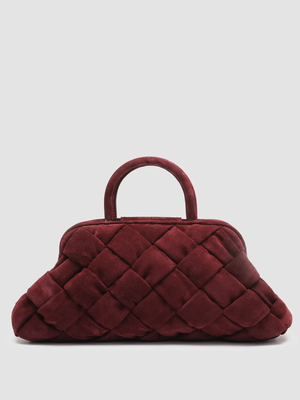 Store Officine Creative HELEN 21 - Suede Handle Bag BURGUNDY