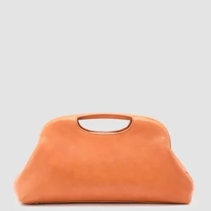 Cheap Officine Creative HELEN 02 - Leather Clutch Bag ORANGE