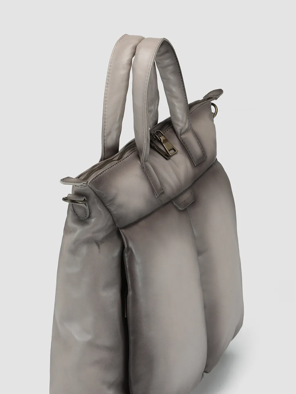 Hot Officine Creative HELMET 32 - Leather Tote Bag GREY