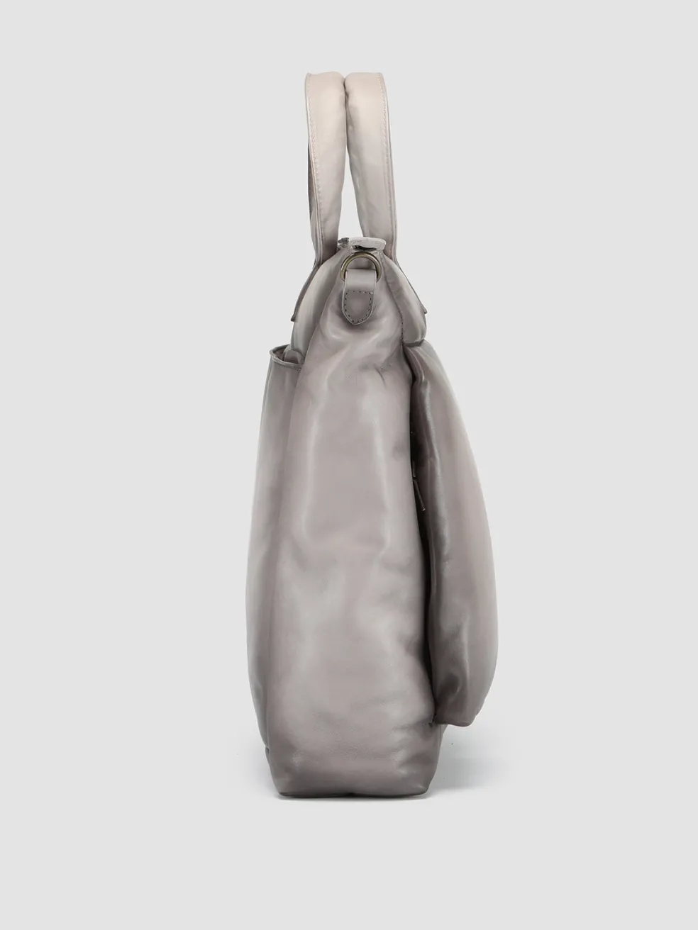 Hot Officine Creative HELMET 32 - Leather Tote Bag GREY