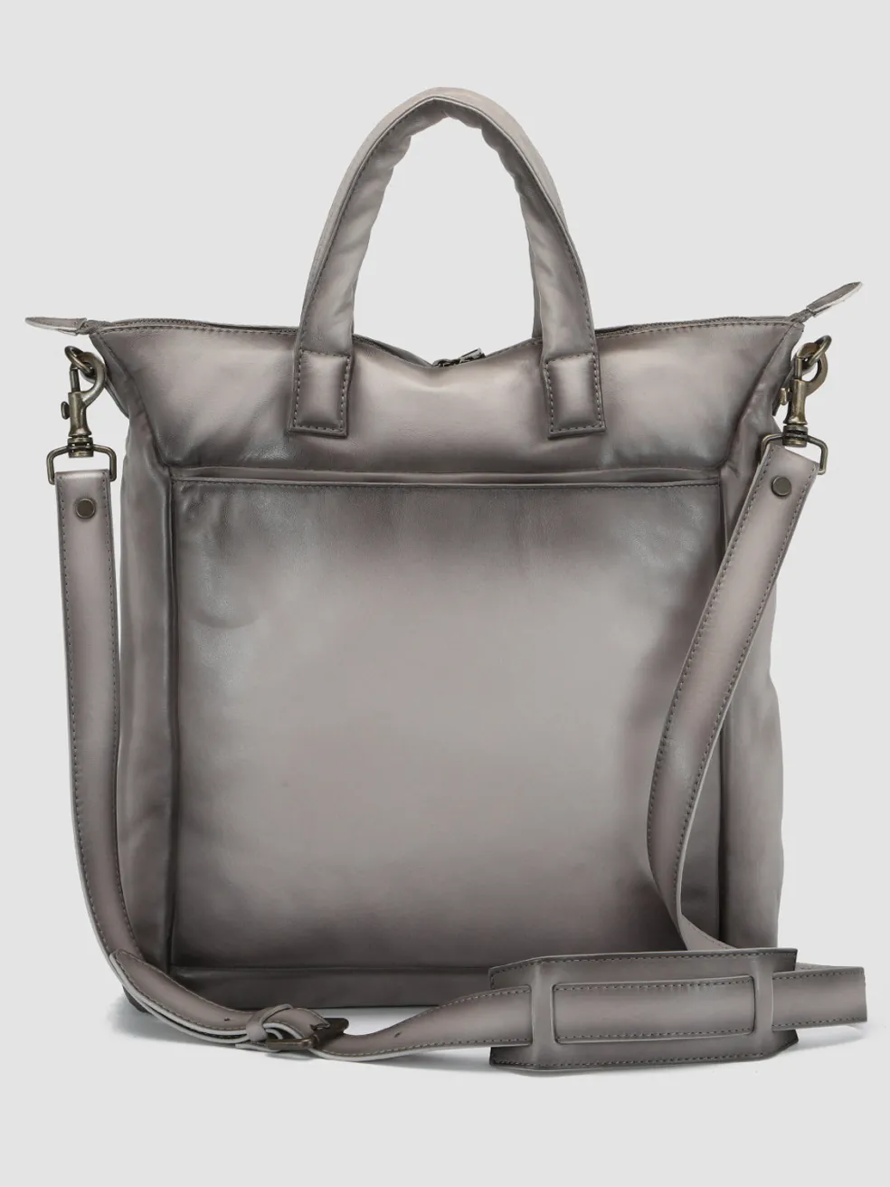 Hot Officine Creative HELMET 32 - Leather Tote Bag GREY