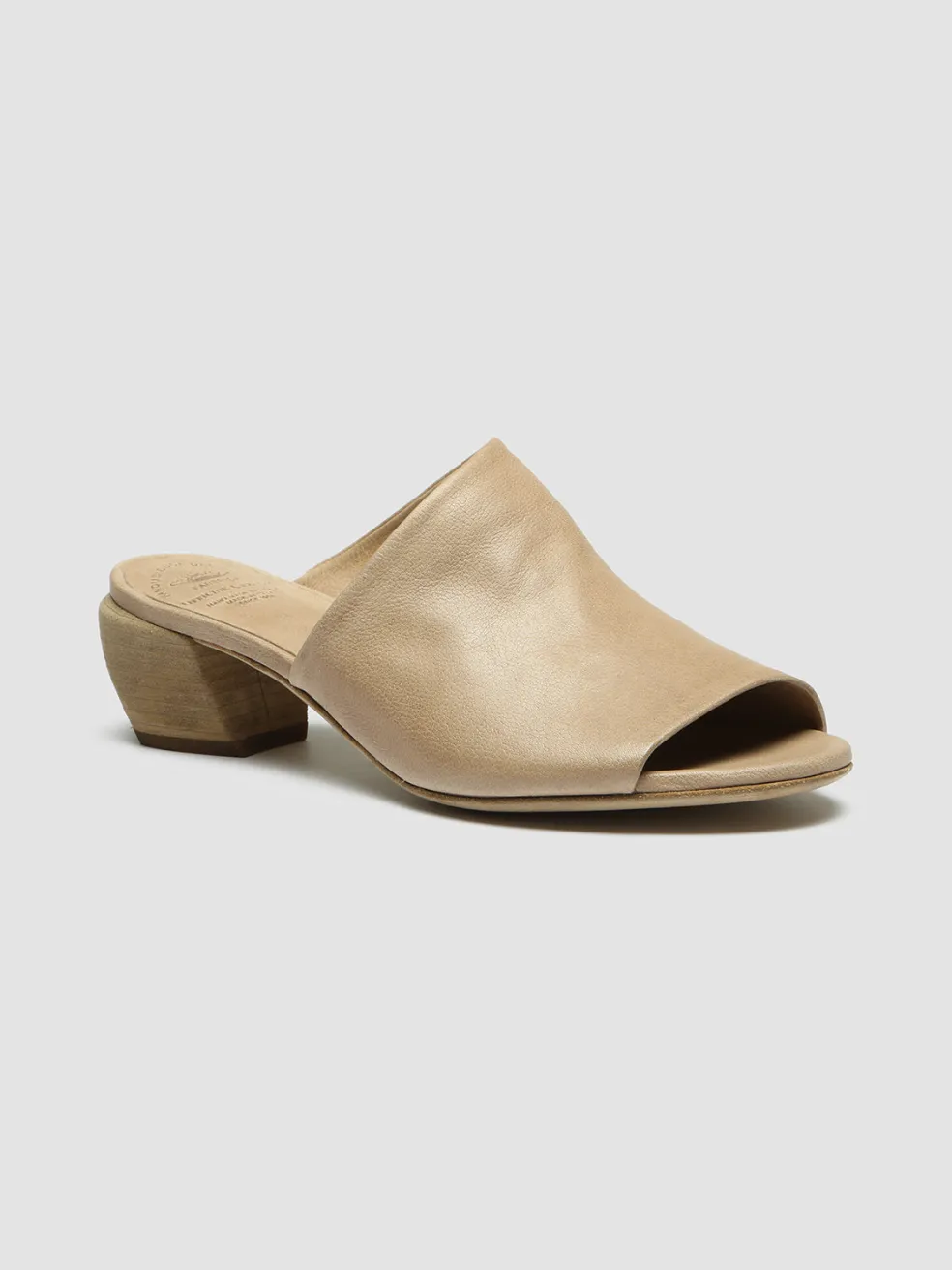 Hot Officine Creative HELYETTE 016 - Leather Mules TAUPE